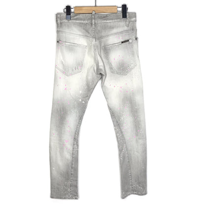 DSQUARED2 | ディースクエアード ペイント加工デニム デニムパンツ S71LA0877 S30260 グレー サイズ：42【倉吉店】