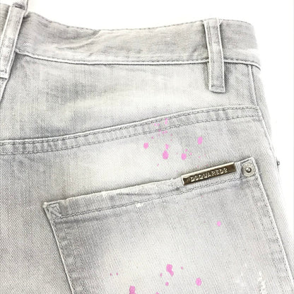 DSQUARED2 | ディースクエアード ペイント加工デニム デニムパンツ S71LA0877 S30260 グレー サイズ：42【倉吉店】