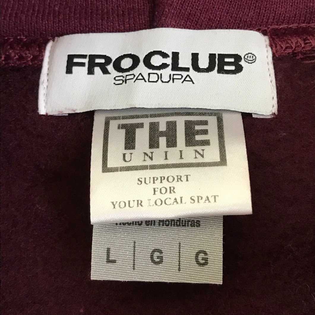 THE UNION | ザユニオン × FRO CLUB(フロクラブ) 26ERS TEAM SWEAT プルオーバーパーカー パーカー ボルドー/バーガンディー サイズ：L【倉吉店】