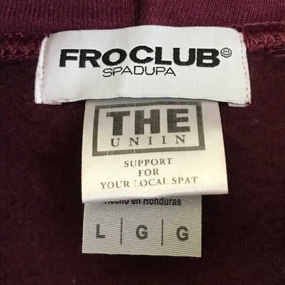 THE UNION | ザユニオン × FRO CLUB(フロクラブ) 26ERS TEAM SWEAT プルオーバーパーカー パーカー ボルドー/バーガンディー サイズ：L【倉吉店】