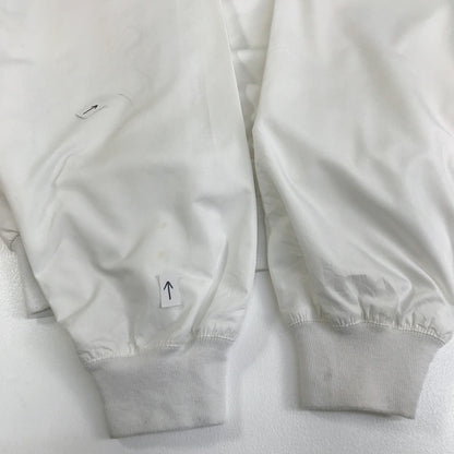 【中古】POLO RALPH LAUREN | ポロ・ラルフローレン ブルゾン POLO GOLF ポロゴルフ 90年代 ピステ ナイロン プルオーバー 実寸 XXL 位 ホワイト サイズ：L【加古川物流】