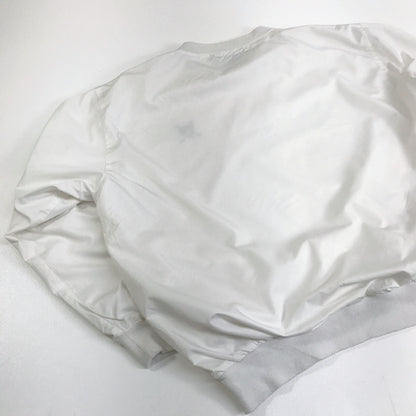 【中古】POLO RALPH LAUREN | ポロ・ラルフローレン ブルゾン POLO GOLF ポロゴルフ 90年代 ピステ ナイロン プルオーバー 実寸 XXL 位 ホワイト サイズ：L【加古川物流】
