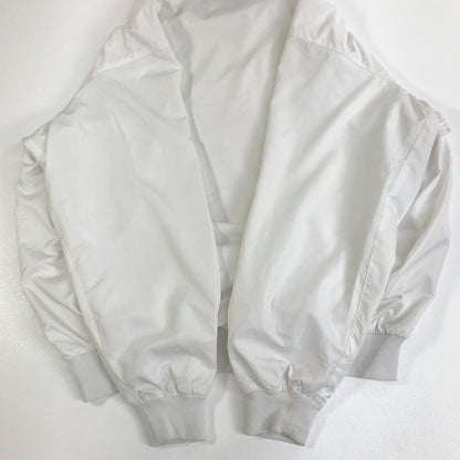 【中古】POLO RALPH LAUREN | ポロ・ラルフローレン ブルゾン POLO GOLF ポロゴルフ 90年代 ピステ ナイロン プルオーバー 実寸 XXL 位 ホワイト サイズ：L【加古川物流】