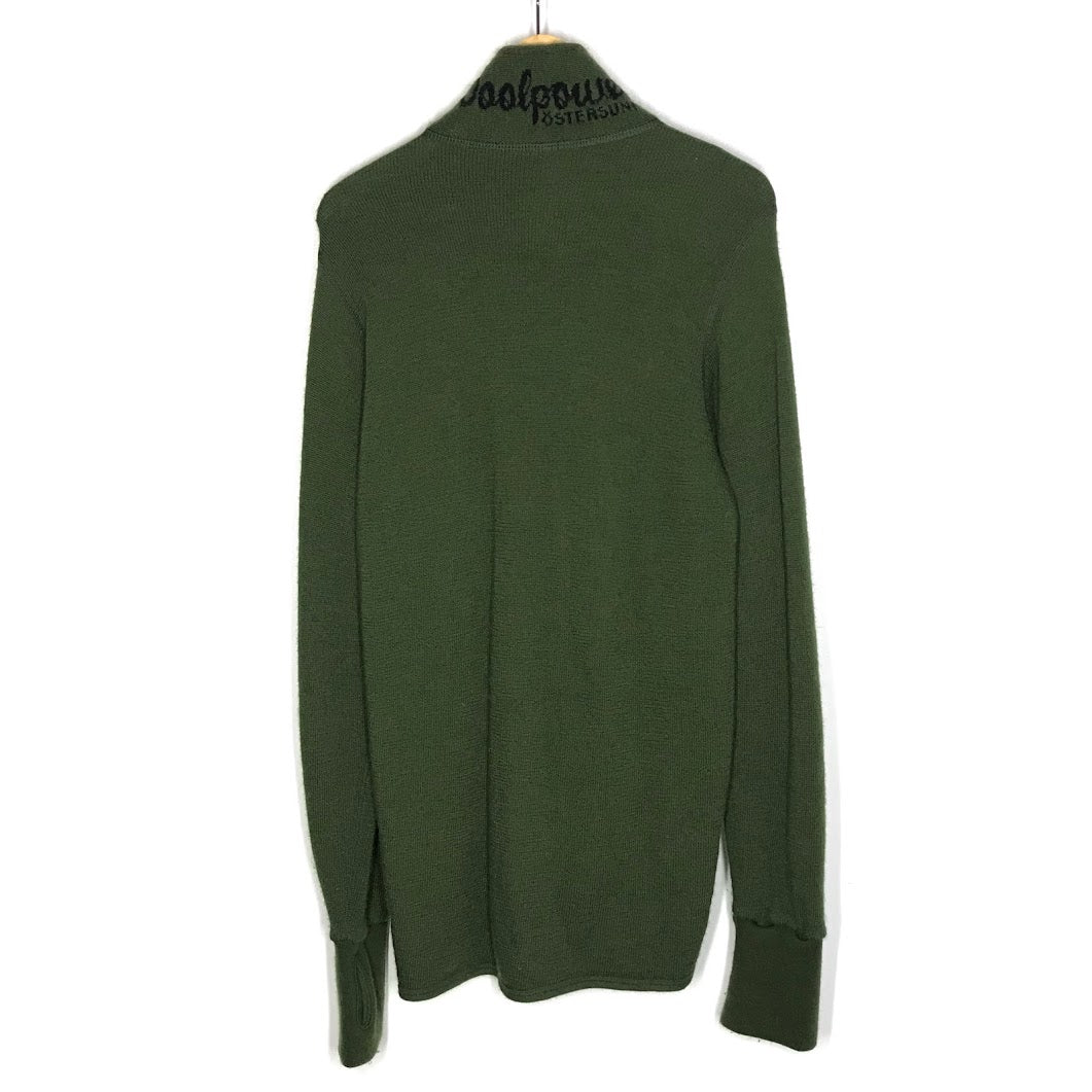 WOOL POWER｜ウールパワー ジップニット ニット カーキ サイズ：M【倉吉店】