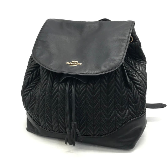 COACH | コーチ Elle Backpack キルティング バックパック リュック・デイパック F72842 ブラック【倉吉店】