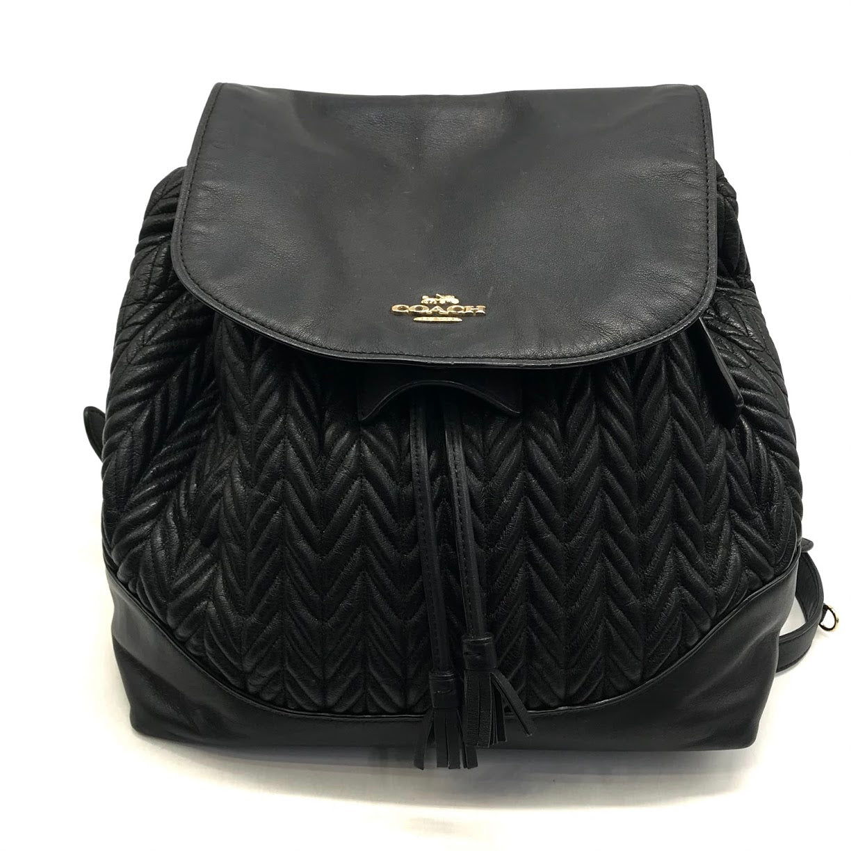COACH | コーチ Elle Backpack キルティング バックパック リュック・デイパック F72842 ブラック【倉吉店】