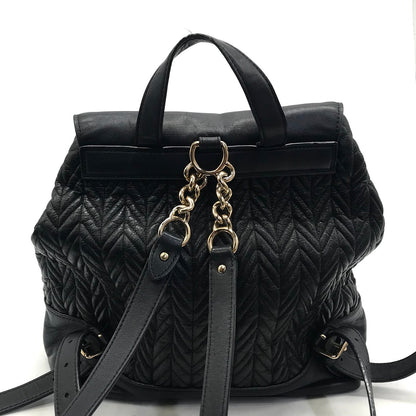COACH | コーチ Elle Backpack キルティング バックパック リュック・デイパック F72842 ブラック【倉吉店】