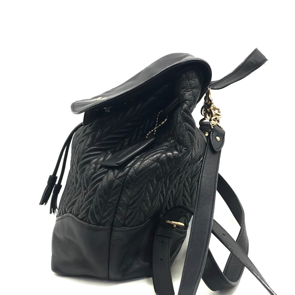 COACH | コーチ Elle Backpack キルティング バックパック リュック・デイパック F72842 ブラック【倉吉店】