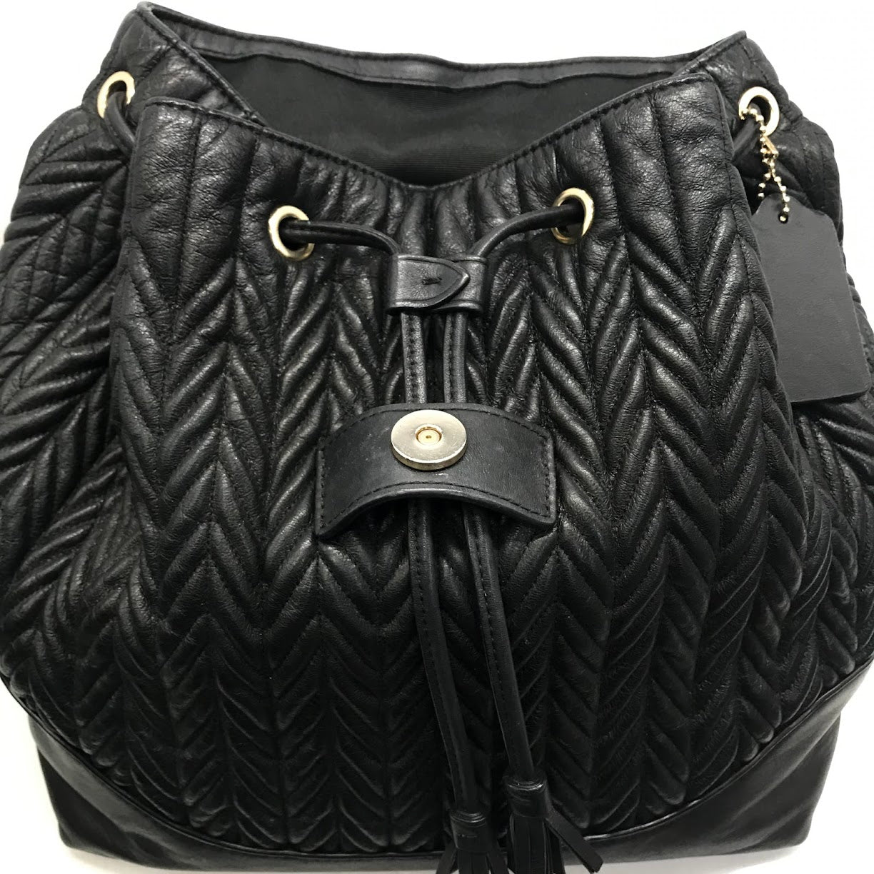 COACH | コーチ Elle Backpack キルティング バックパック リュック・デイパック F72842 ブラック【倉吉店】