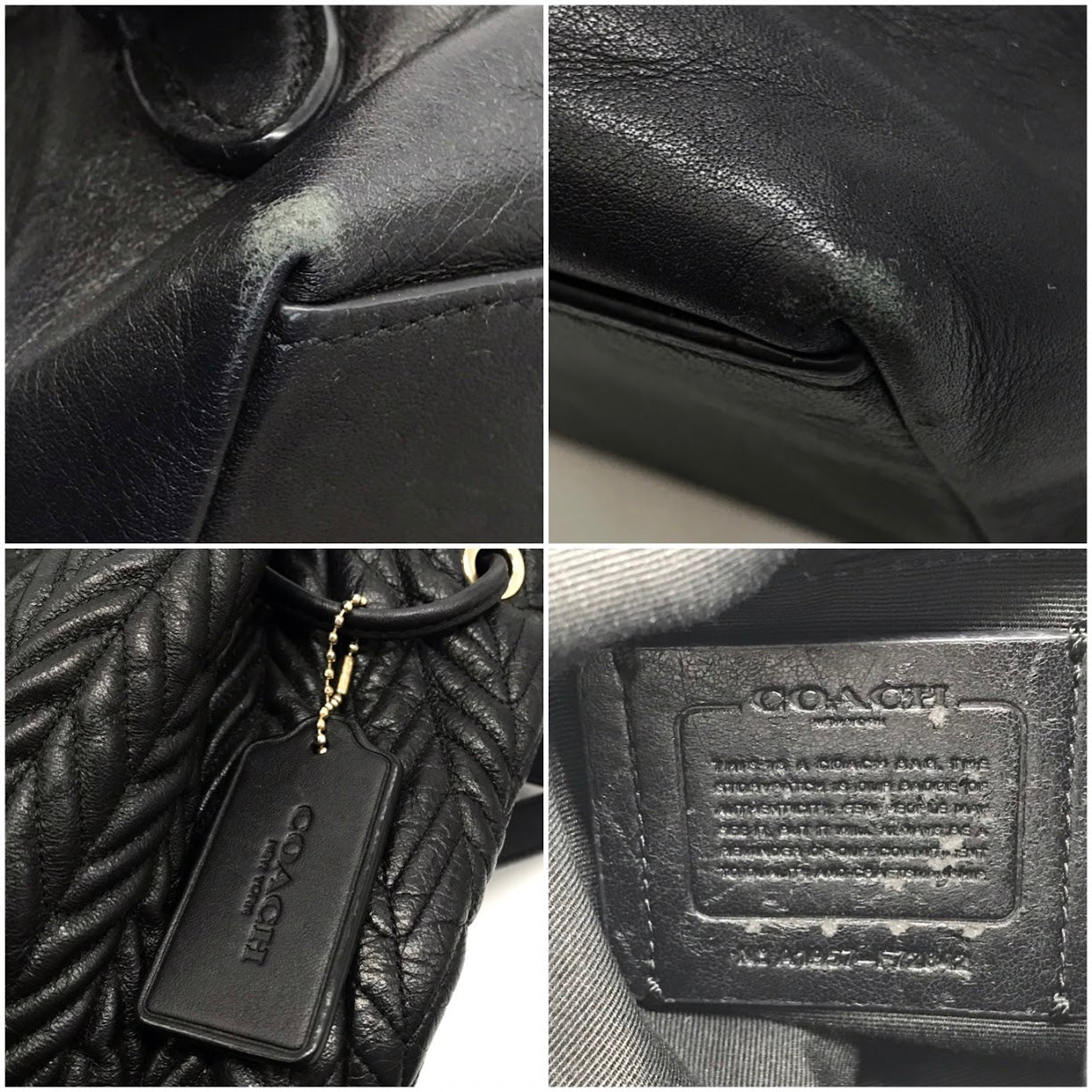 COACH | コーチ Elle Backpack キルティング バックパック リュック・デイパック F72842 ブラック【倉吉店】