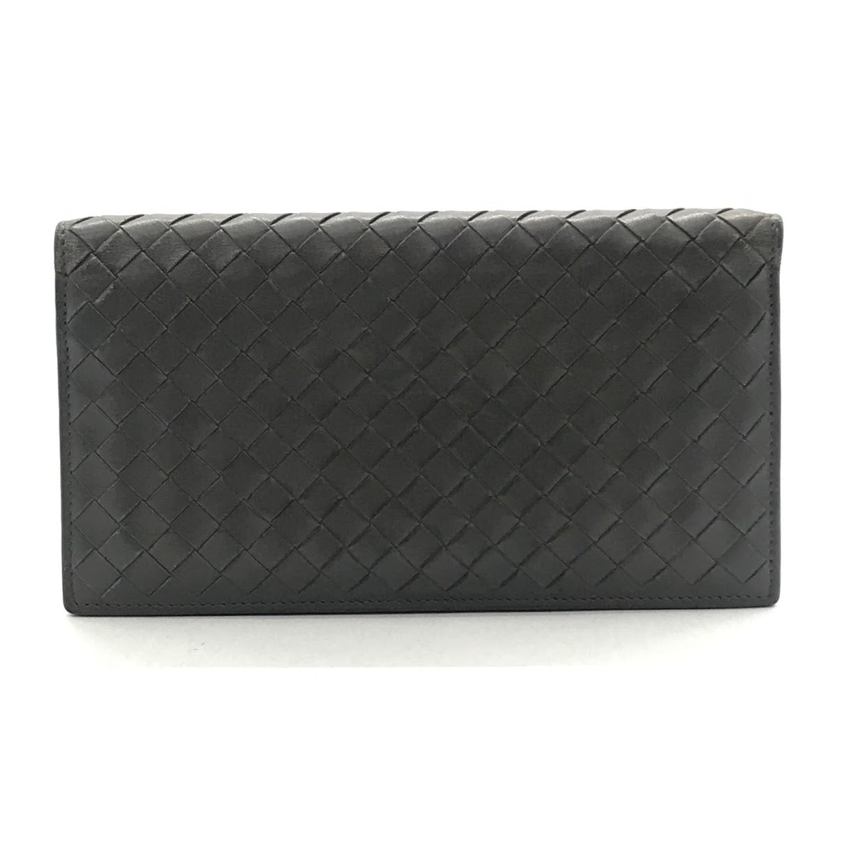 BOTTEGA VENETA | ボッテガヴェネタ イントレチャート 二つ折り長財布 長財布 272541 グレー【倉吉店】