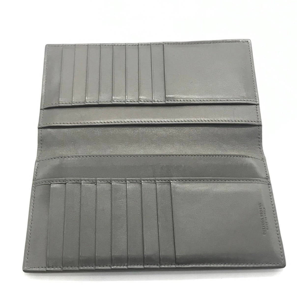 BOTTEGA VENETA | ボッテガヴェネタ イントレチャート 二つ折り長財布 長財布 272541 グレー【倉吉店】