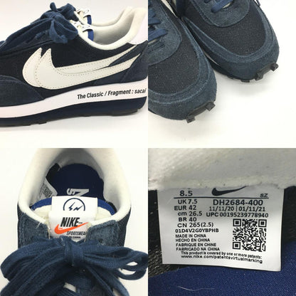 NIKE | ナイキ LDWAFFLE/FRAGMENT DESIGN/SACAI スニーカー DH2684-400 ネイビー 26.5cm【倉吉店】