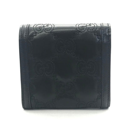 GUCCI | グッチ GGマトラッセ カードケースウォレット 二つ折り財布 723799 ブラック【倉吉店】