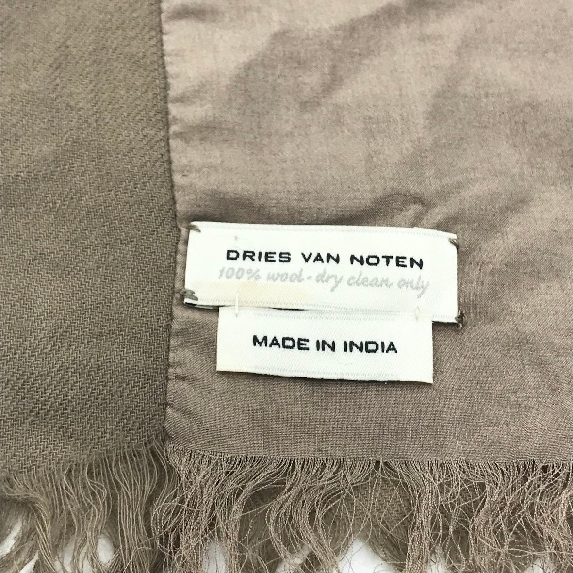 DRIES VAN NOTEN | ドリスヴァンノッテン ストール マフラー カーキ【倉吉店】