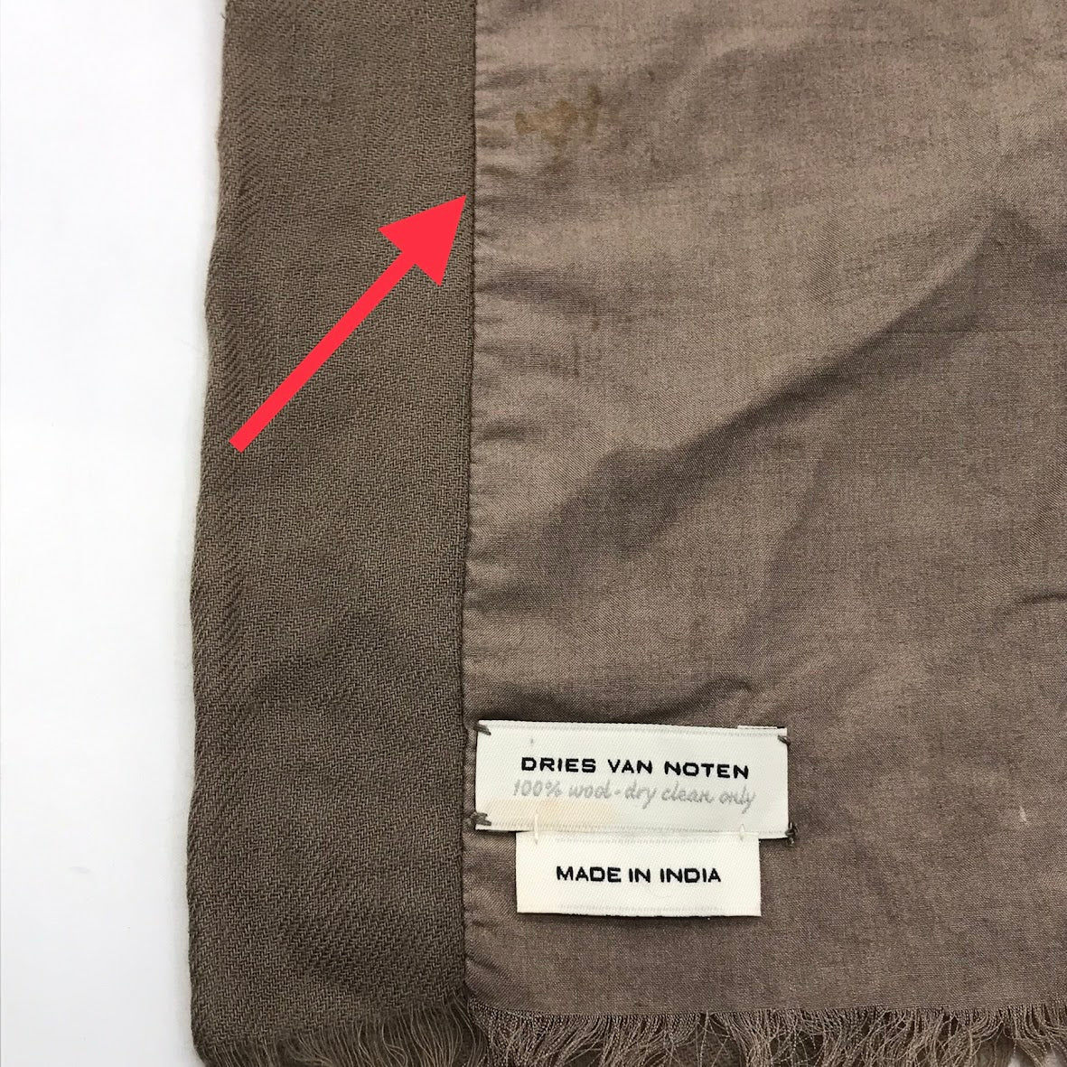 DRIES VAN NOTEN | ドリスヴァンノッテン ストール マフラー カーキ【倉吉店】