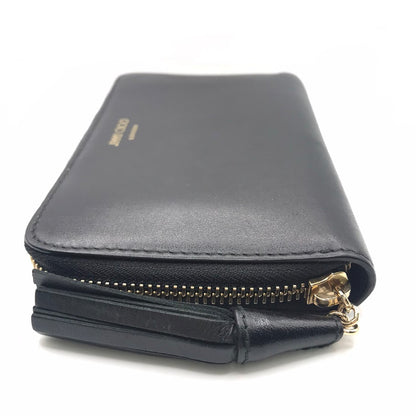 JIMMY CHOO | ジミーチュウ ラウンドファスナー財布 長財布 ブラック【倉吉店】
