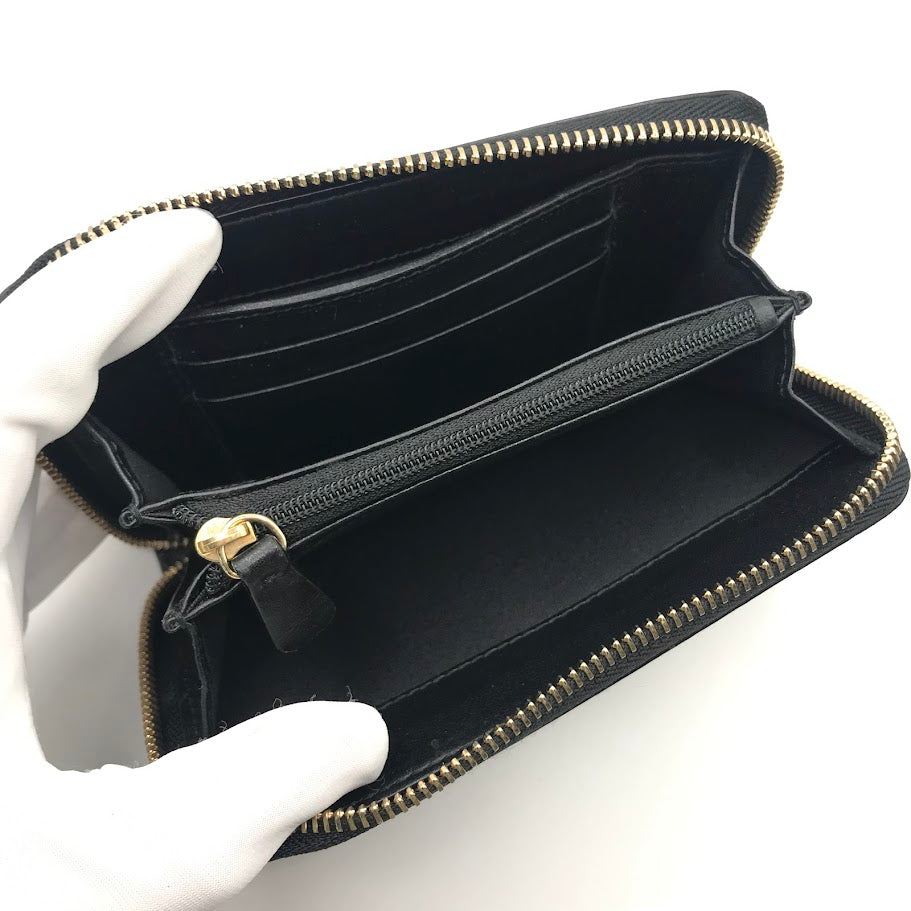 JIMMY CHOO | ジミーチュウ ラウンドファスナー財布 長財布 ブラック【倉吉店】