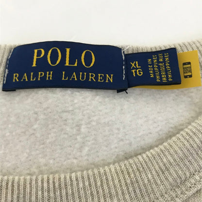 RALPH LAUREN | ラルフローレン Vガゼット フェルトロゴ スウェット ベージュ サイズ：XL【倉吉店】