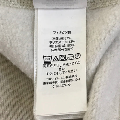 RALPH LAUREN | ラルフローレン Vガゼット フェルトロゴ スウェット ベージュ サイズ：XL【倉吉店】