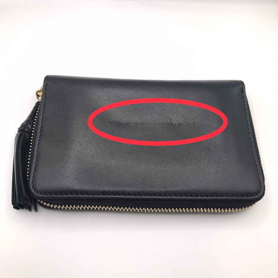 JIMMY CHOO | ジミーチュウ ラウンドファスナー財布 長財布 ブラック【倉吉店】