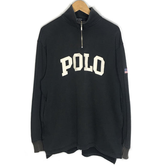 RALPH LAUREN | ラルフローレン ハーフジップ スウェット ブラック サイズ：L【倉吉店】