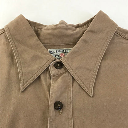 Buzz Rickson's | バズリクソンズ HERRINGBONE WORK SHIRT 長袖ワークシャツ 長袖シャツ BR26081 ベージュ【倉吉店】