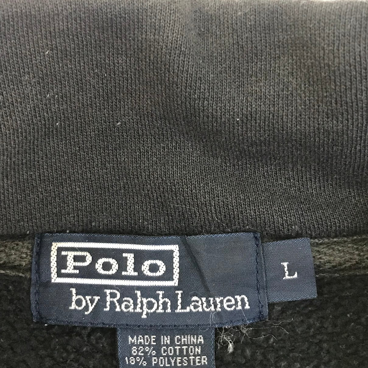 RALPH LAUREN | ラルフローレン ハーフジップ スウェット ブラック サイズ：L【倉吉店】