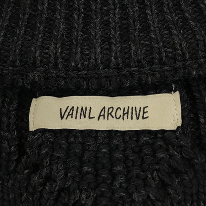 VAINL ARCHIVE | ヴァイナルアーカイブ AZIZ-C ケーブルニット ニット VASK24F002 ブラック サイズ：L【倉吉店】
