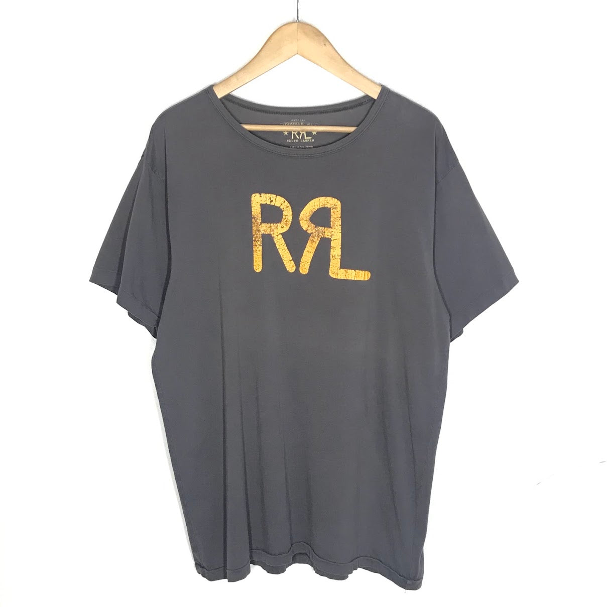 RRL(RALPH LAUREN) | ダブルアールエルラルフローレン 半袖Ｔシャツ グレー サイズ：L【倉吉店】【代金引換不可・日時指定不可】【ポスト投函】