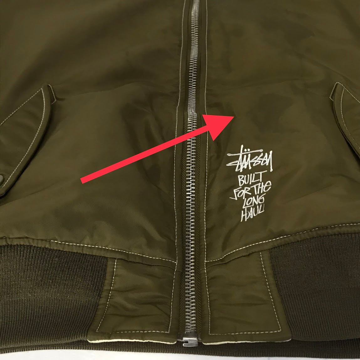 STUSSY | ステューシー BUILT REVERSIBLE BOMBER JACKET ボンバージャケット 中綿ジャケット 115743 カーキ サイズ：L【倉吉店】