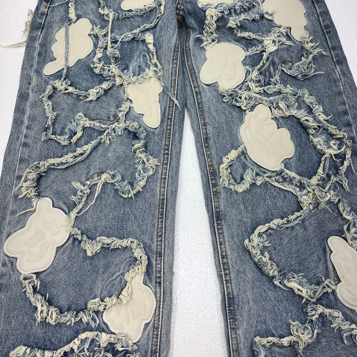 RACER WORLDWIDE Definitive Patch Jeans デニムパンツ インディゴ サイズ：30【加古川店】