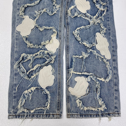 RACER WORLDWIDE Definitive Patch Jeans デニムパンツ インディゴ サイズ：30【加古川店】