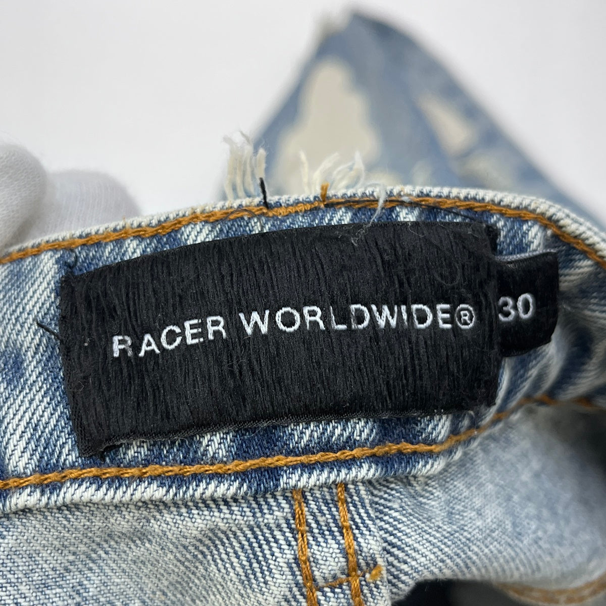 RACER WORLDWIDE Definitive Patch Jeans デニムパンツ インディゴ サイズ：30【加古川店】