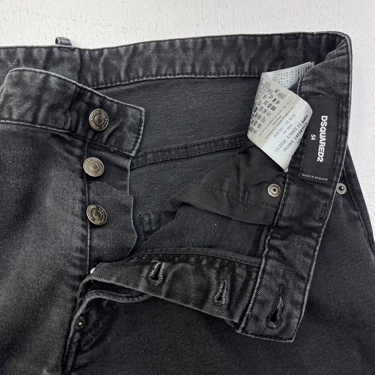 DSQUARED2 | ディースクエアード BLACK BULL SKATER JEAN デニムパンツ S74LB1282 ブラック サイズ：54【加古川店】