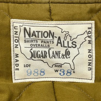 SUGAR CANE | シュガーケーン COTTON MOLESKIN DOWN JACKET ダウンジャケット SC13988 カーキ サイズ：38【加古川店】