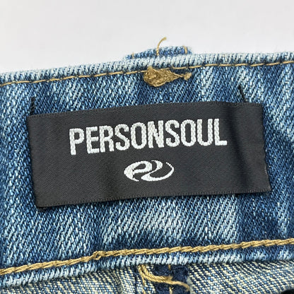 PERSONSOUL デタッチャブルパネルカモバギー デニムパンツ インディゴ サイズ：M【加古川店】