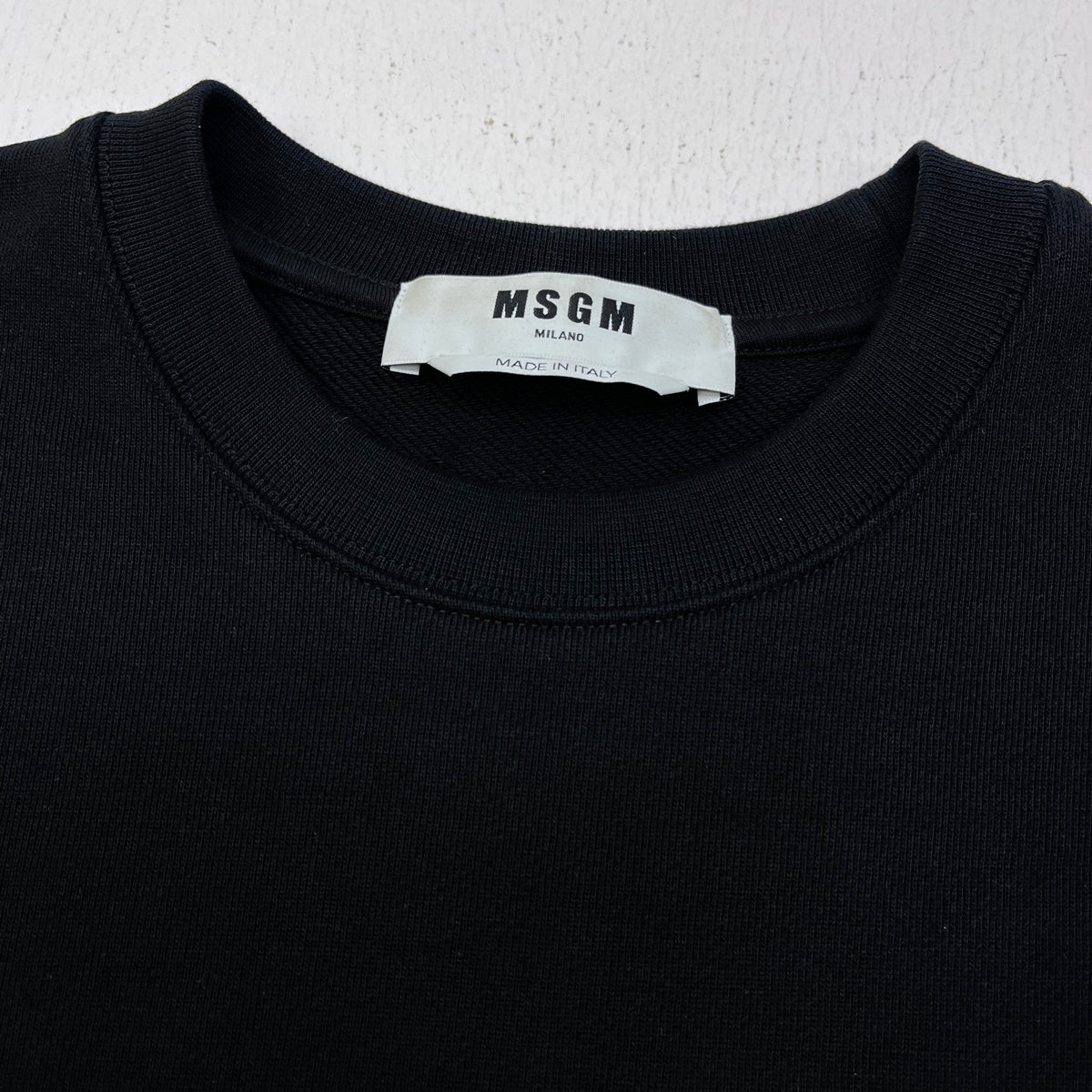 MSGM | エムエスジーエム ブラッシュロゴ スウェットシャツ スウェット 3940MM513 ブラック サイズ：XS【加古川店】