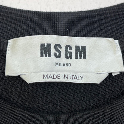 MSGM | エムエスジーエム ブラッシュロゴ スウェットシャツ スウェット 3940MM513 ブラック サイズ：XS【加古川店】