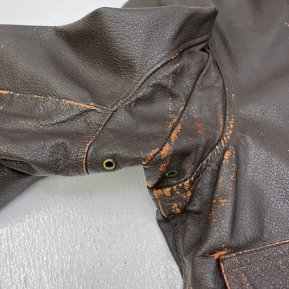 MILITARY衣料 | ミリタリーイリョウ u.s navy:g-1 flight jacket 80's ミリタリージャケット dla100-86-c-0481 ブラウン サイズ：42【加古川店】