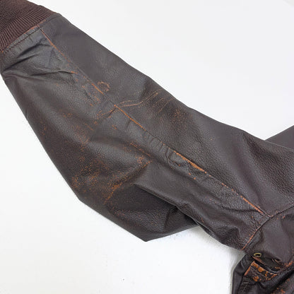 MILITARY衣料 | ミリタリーイリョウ u.s navy:g-1 flight jacket 80's ミリタリージャケット dla100-86-c-0481 ブラウン サイズ：42【加古川店】