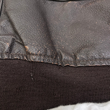 MILITARY衣料 | ミリタリーイリョウ u.s navy:g-1 flight jacket 80's ミリタリージャケット dla100-86-c-0481 ブラウン サイズ：42【加古川店】