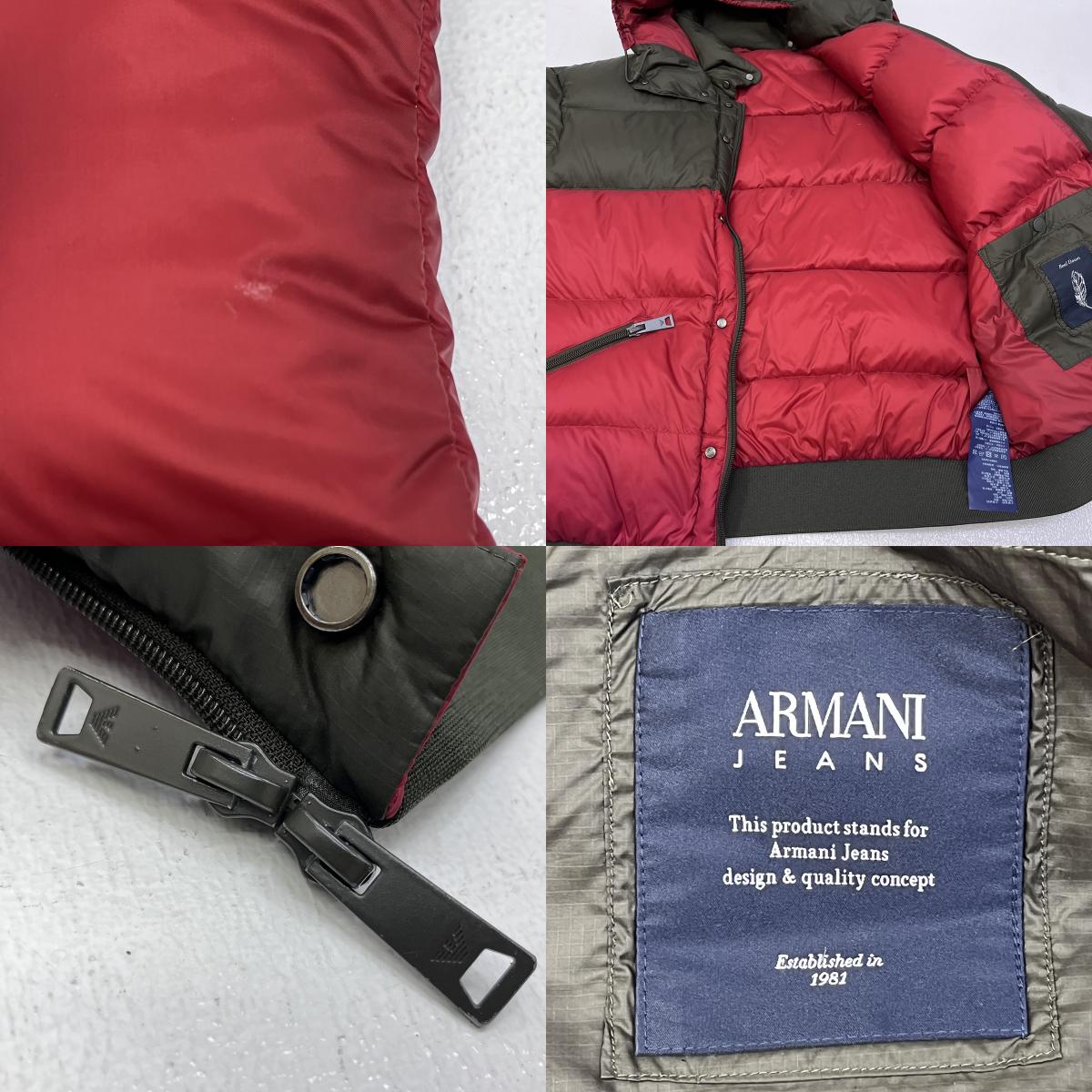 ARMANI JEANS | アルマーニ・ジーンズ ダウンジャケット レッド【加古川店】