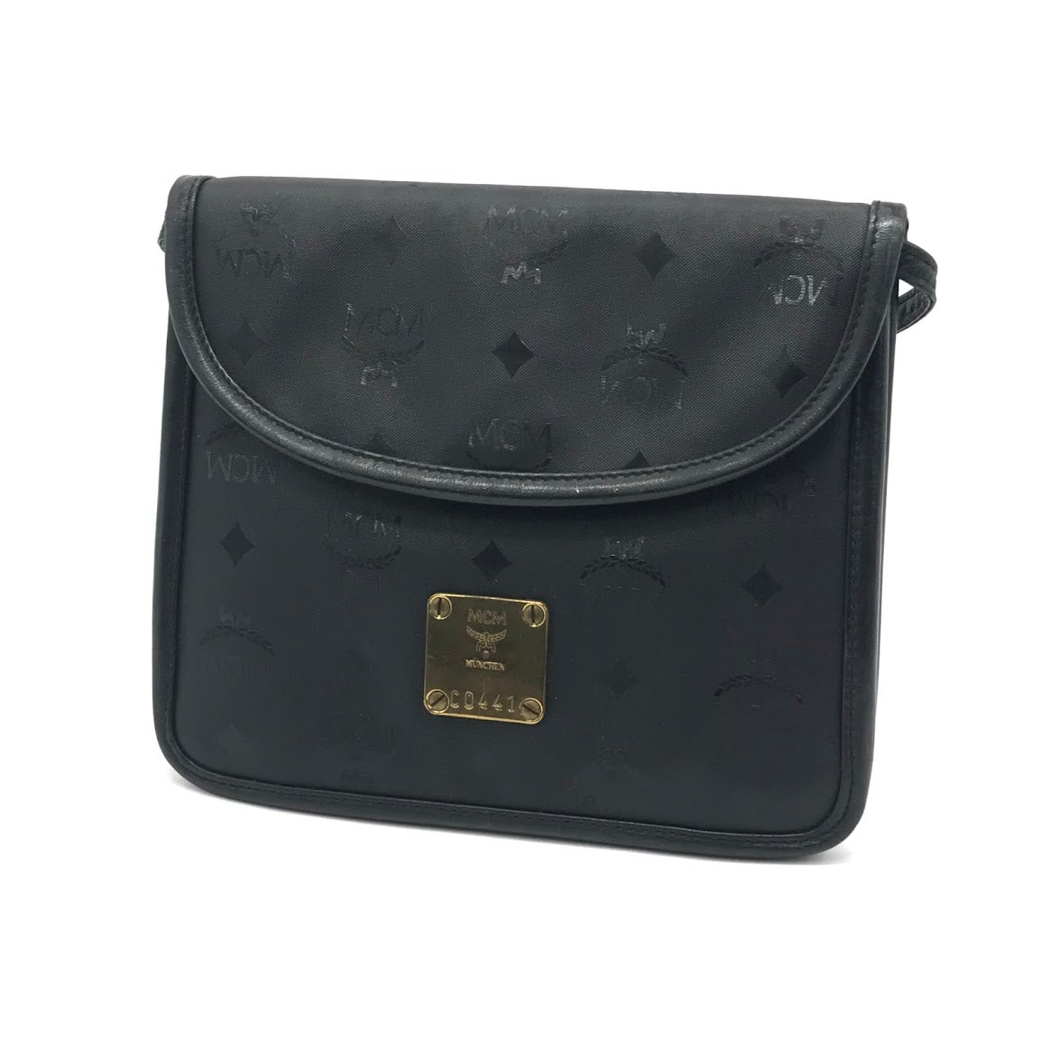 MCM | エム・シー・エム ヴィセトス柄 ショルダーバッグ ブラック【倉吉店】