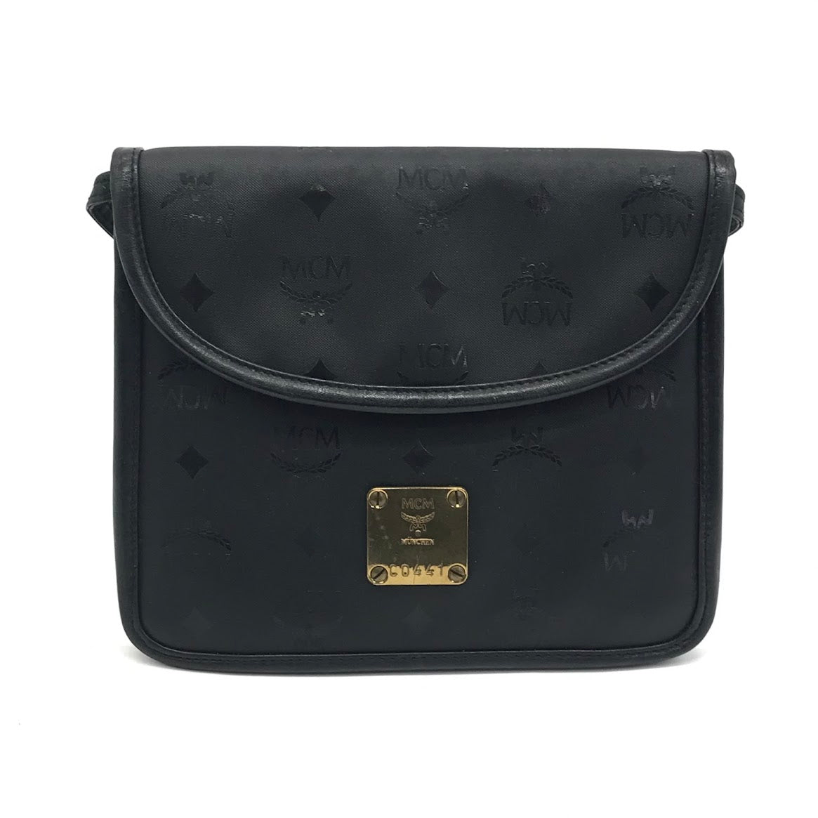 MCM | エム・シー・エム ヴィセトス柄 ショルダーバッグ ブラック【倉吉店】