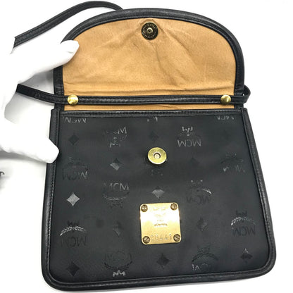 MCM | エム・シー・エム ヴィセトス柄 ショルダーバッグ ブラック【倉吉店】