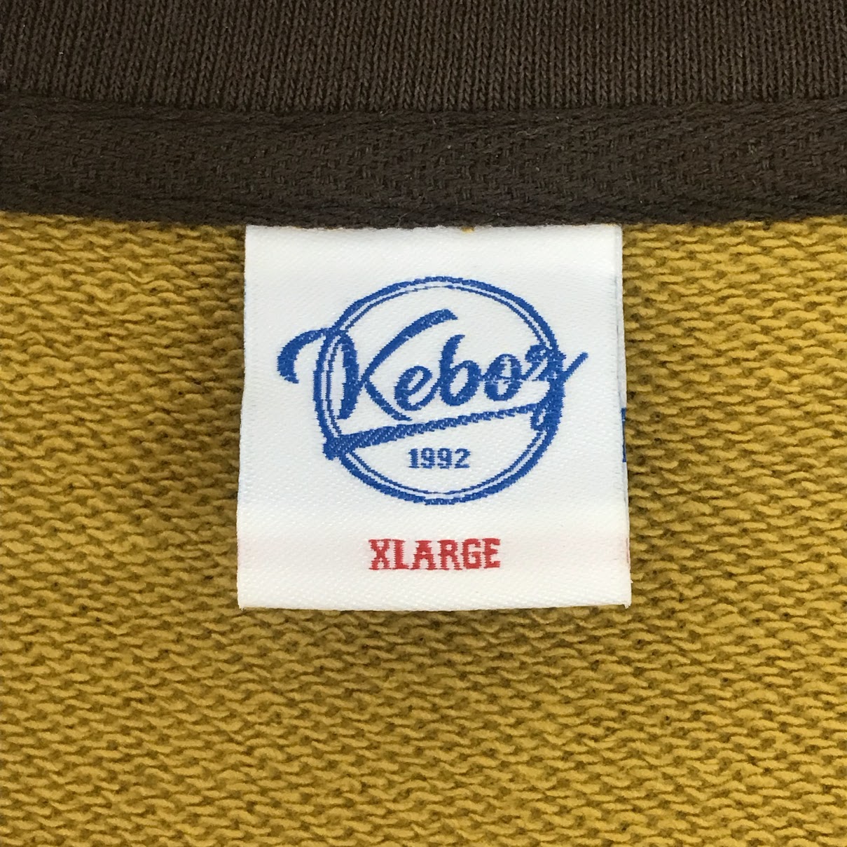 KEBOZ | ケボズ ハーフジップスウェット スウェット イエロー サイズ：XL【倉吉店】