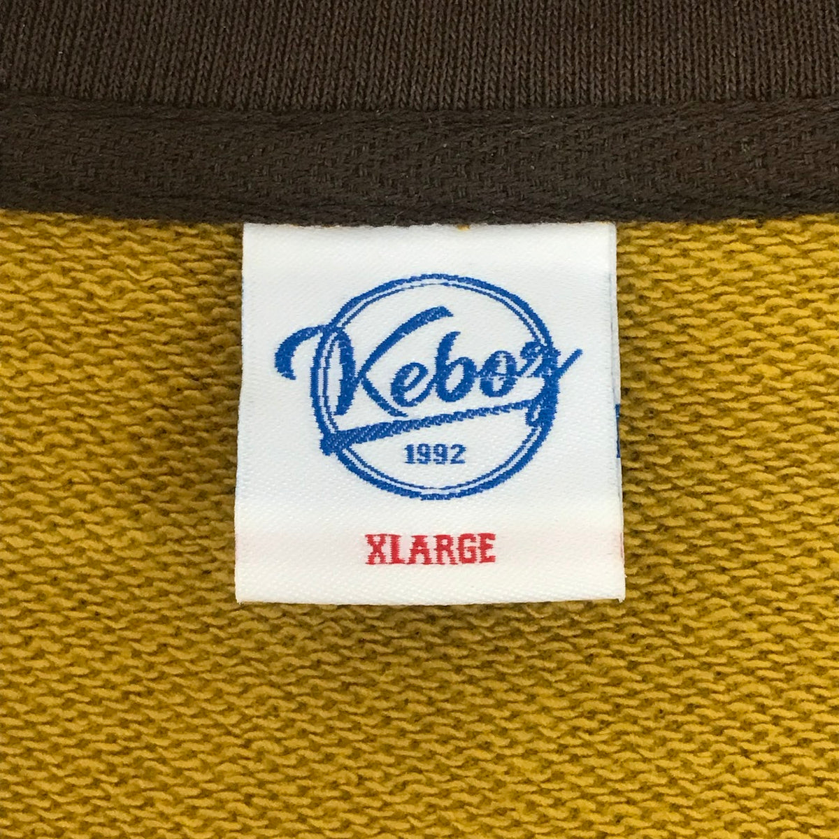 KEBOZ | ケボズ ハーフジップスウェット スウェット イエロー サイズ：XL【倉吉店】