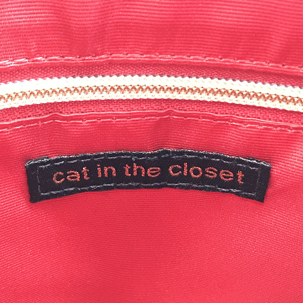 cat in the closet｜キャットイン ザ・クローゼット クロコ型押し 2wayバッグ ハンドバッグ その他バッグ ブラック【倉吉店】
