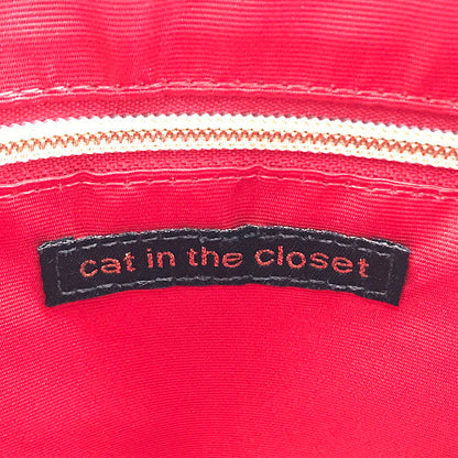 cat in the closet｜キャットイン ザ・クローゼット クロコ型押し 2wayバッグ ハンドバッグ その他バッグ ブラック【倉吉店】